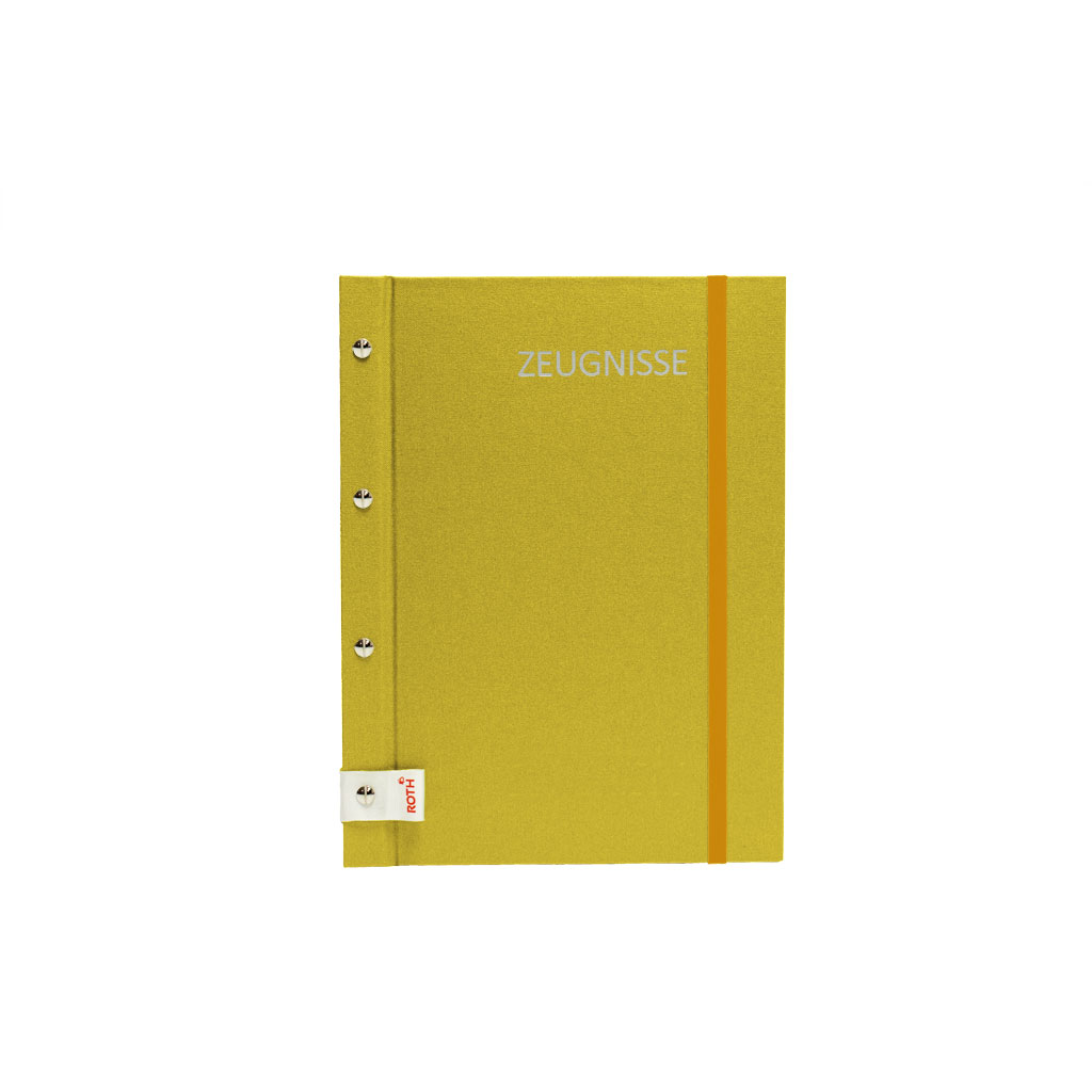 ROTH Zeugnismappe Metallium mit Buchschrauben, gold