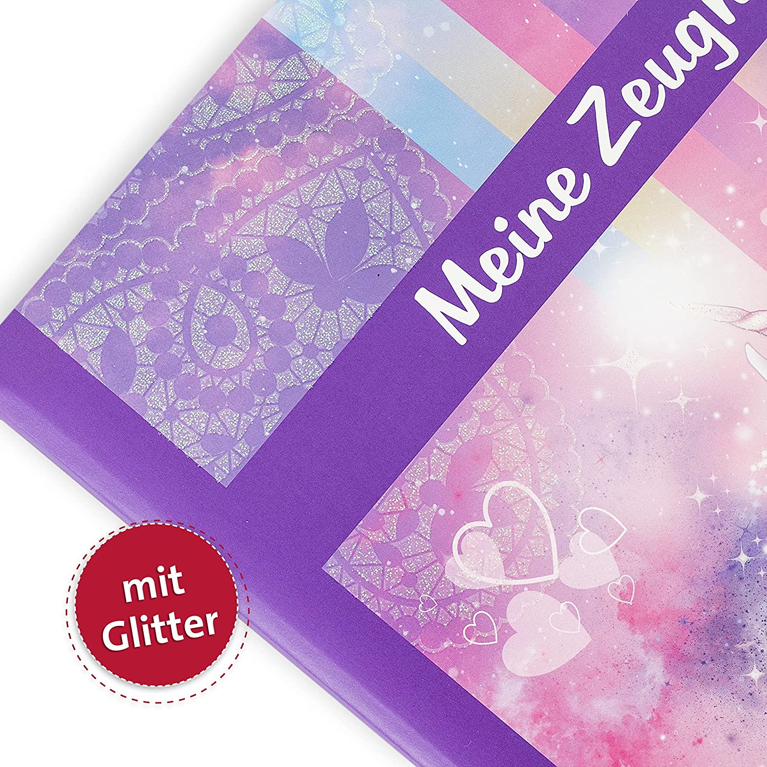 ROTH Zeugnismappe "Einhornportrait", mit Design und Effekt