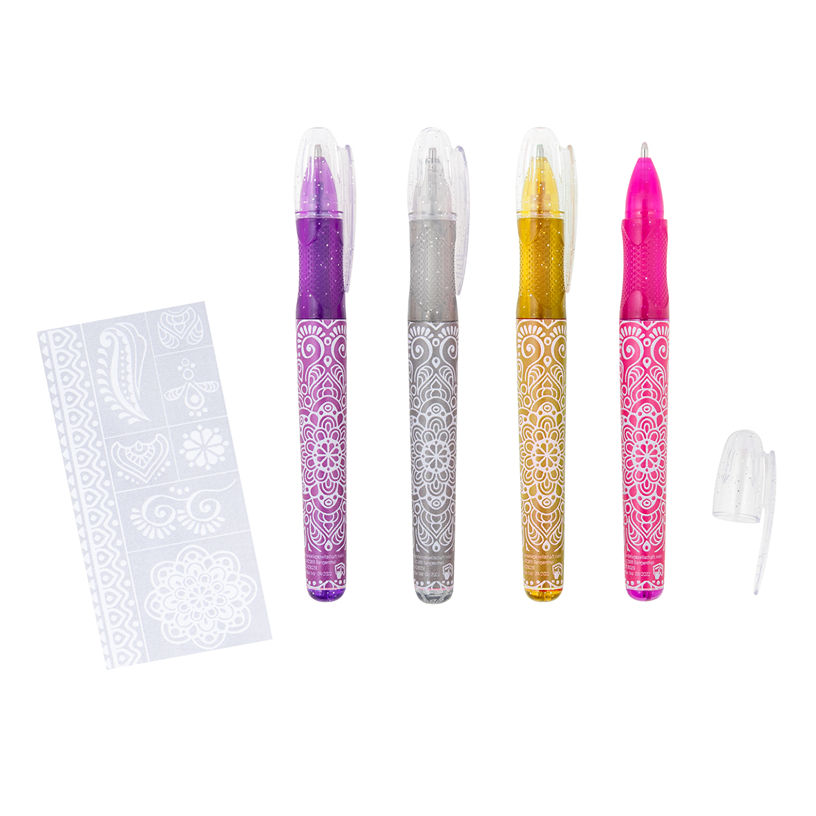 Trendhaus FESTIVAL FEELINGS Tattoo Gelstifte Glitzer 4er...
