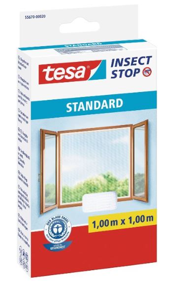 tesa Fliegengitter STANDARD f�r Fenster, 1,00 m x 1,00 m...