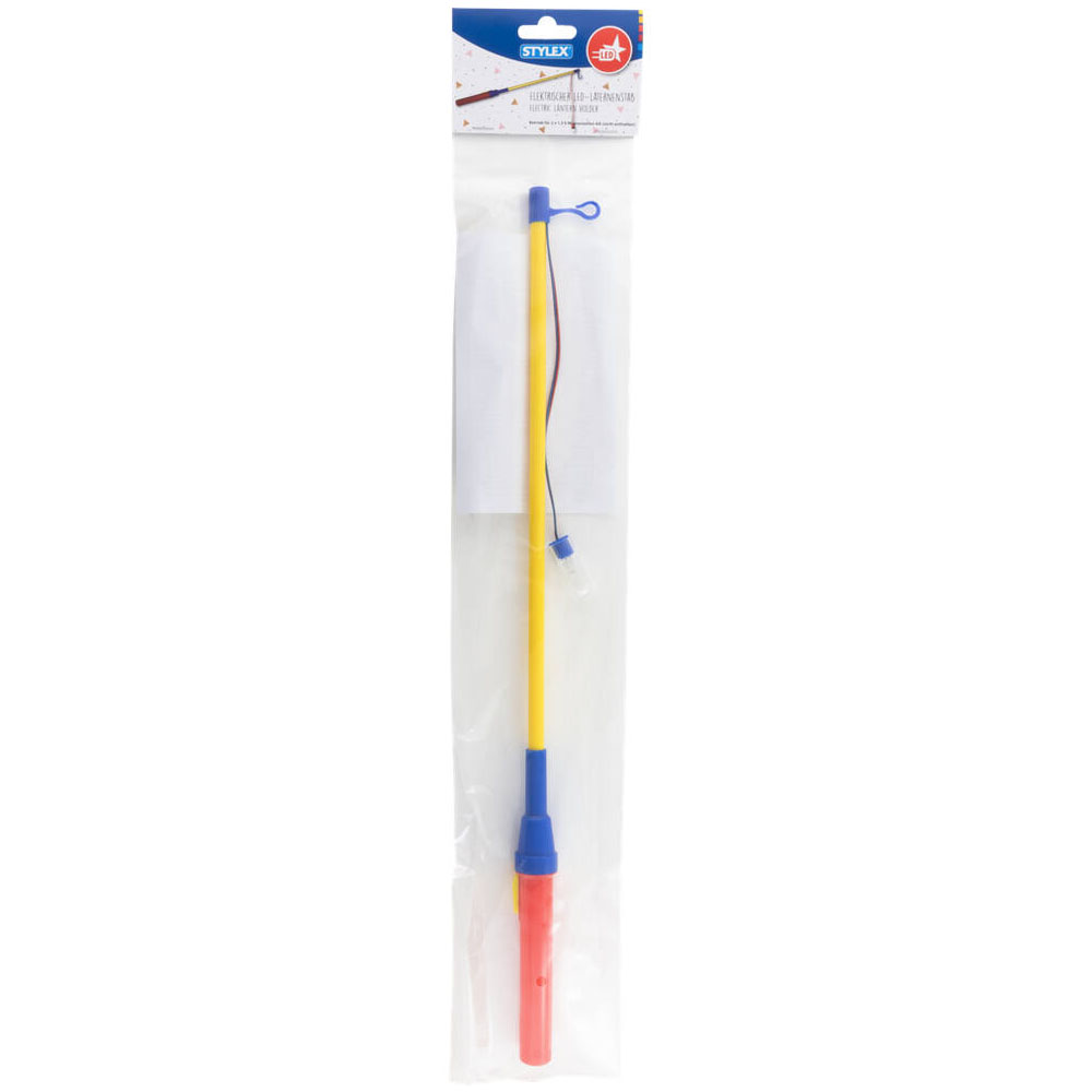 STYLEX Laternenstab elektrisch 50cm gelb blau rot