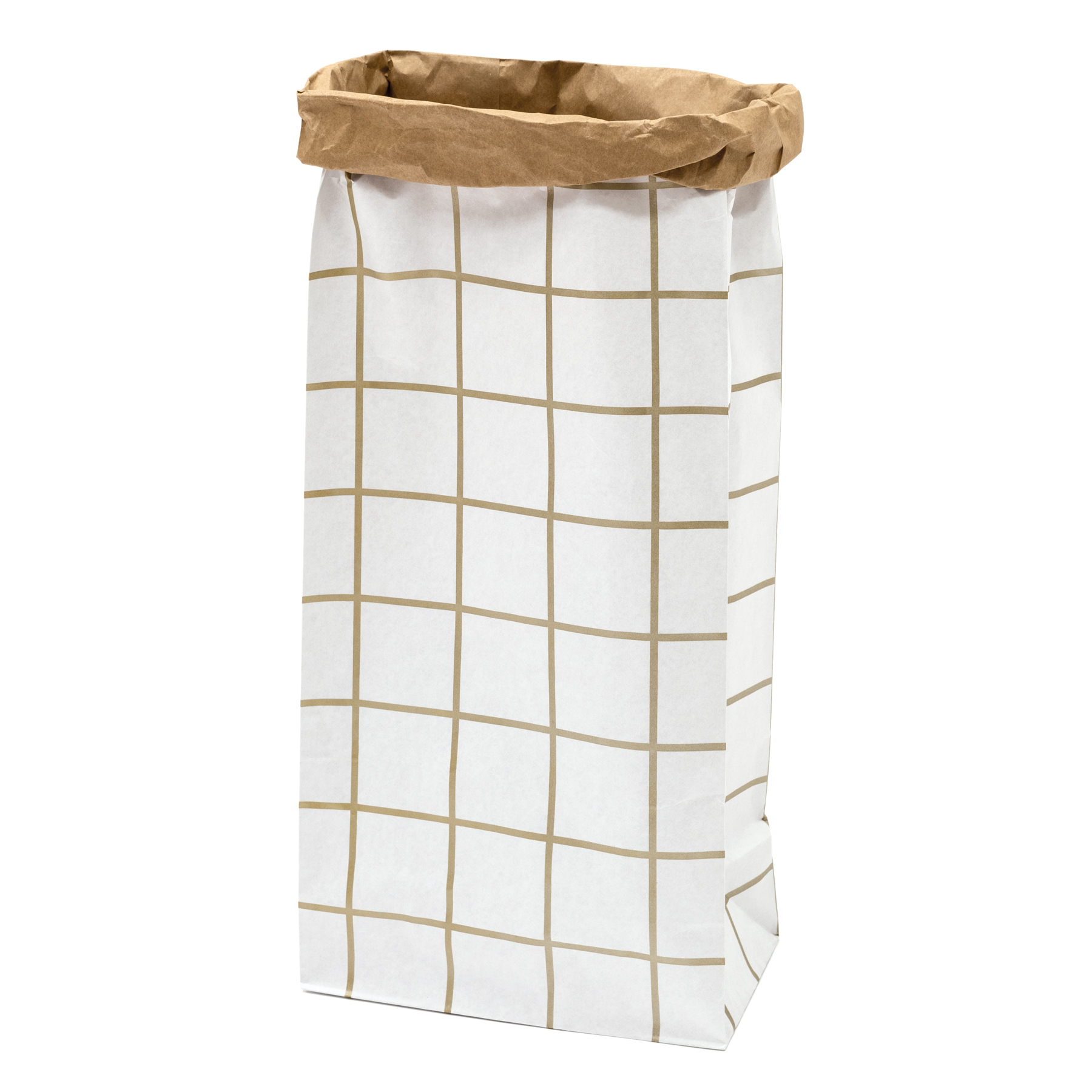 Rico Design Blockbodenbeutel KARO Gold XL 1 St�ck 76 x ...