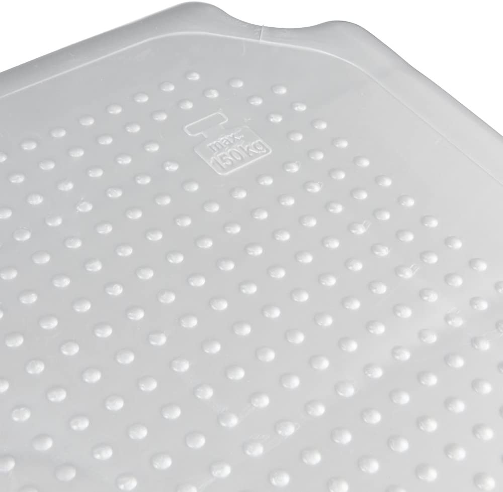 keeeper Maxi-Hocker "max", aus PP, silber