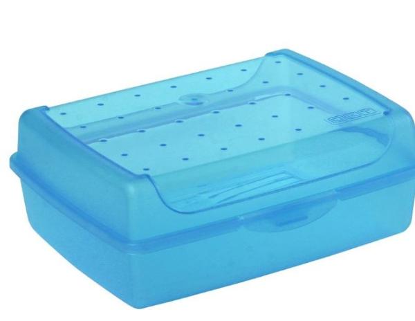 keeeper Brotdose luca, Click-Box Midi, blau-transparent