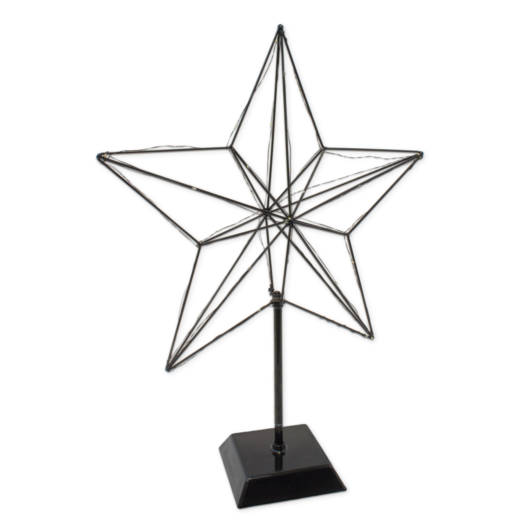 Star Trading LED Dekoleuchter 3D Star schwarz kabellos S...