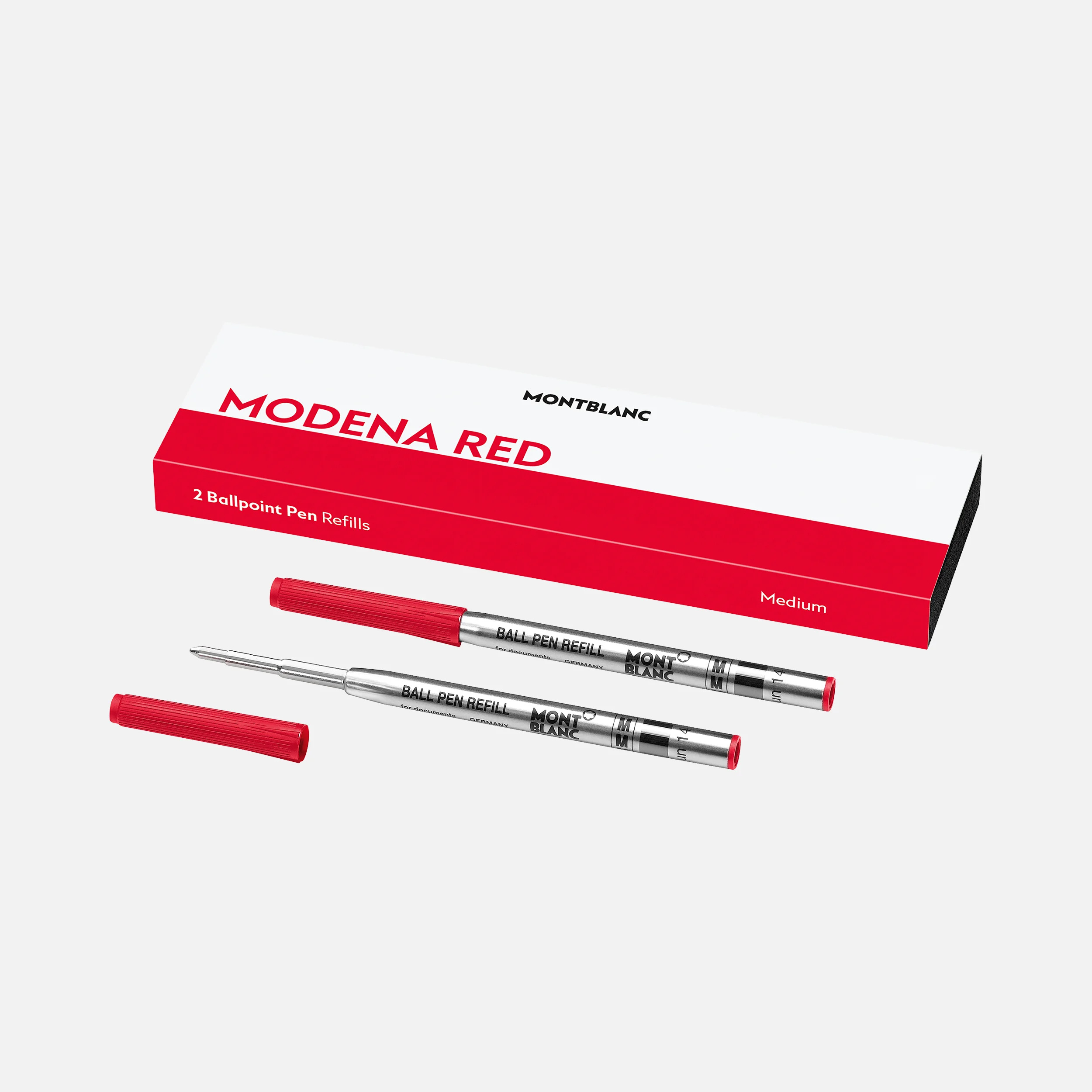 MONT BLANC Kugelschreibermine 2ST M rot 128216 / 124516