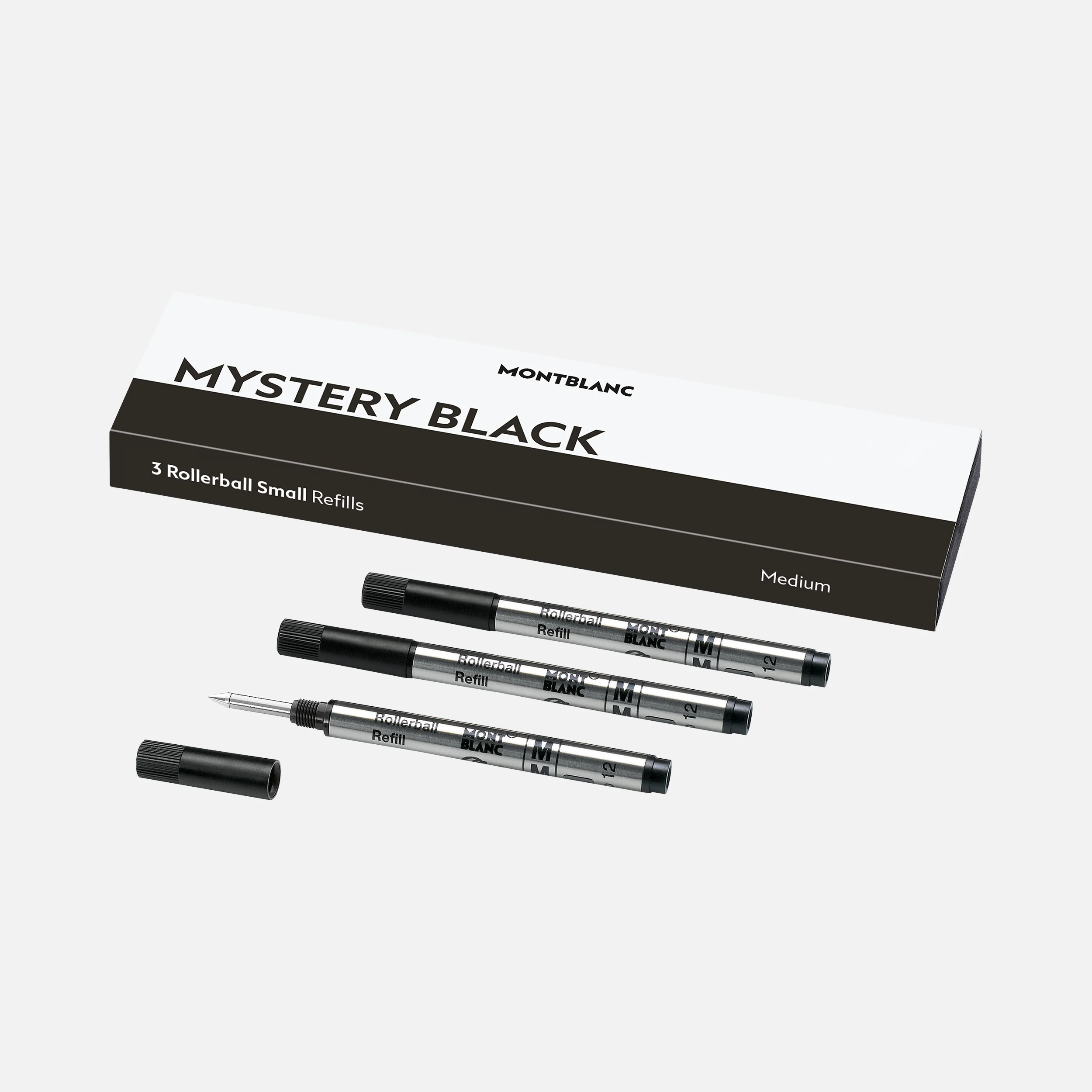 MONT BLANC Tintenrollermine 3St. small M schwarz 128240