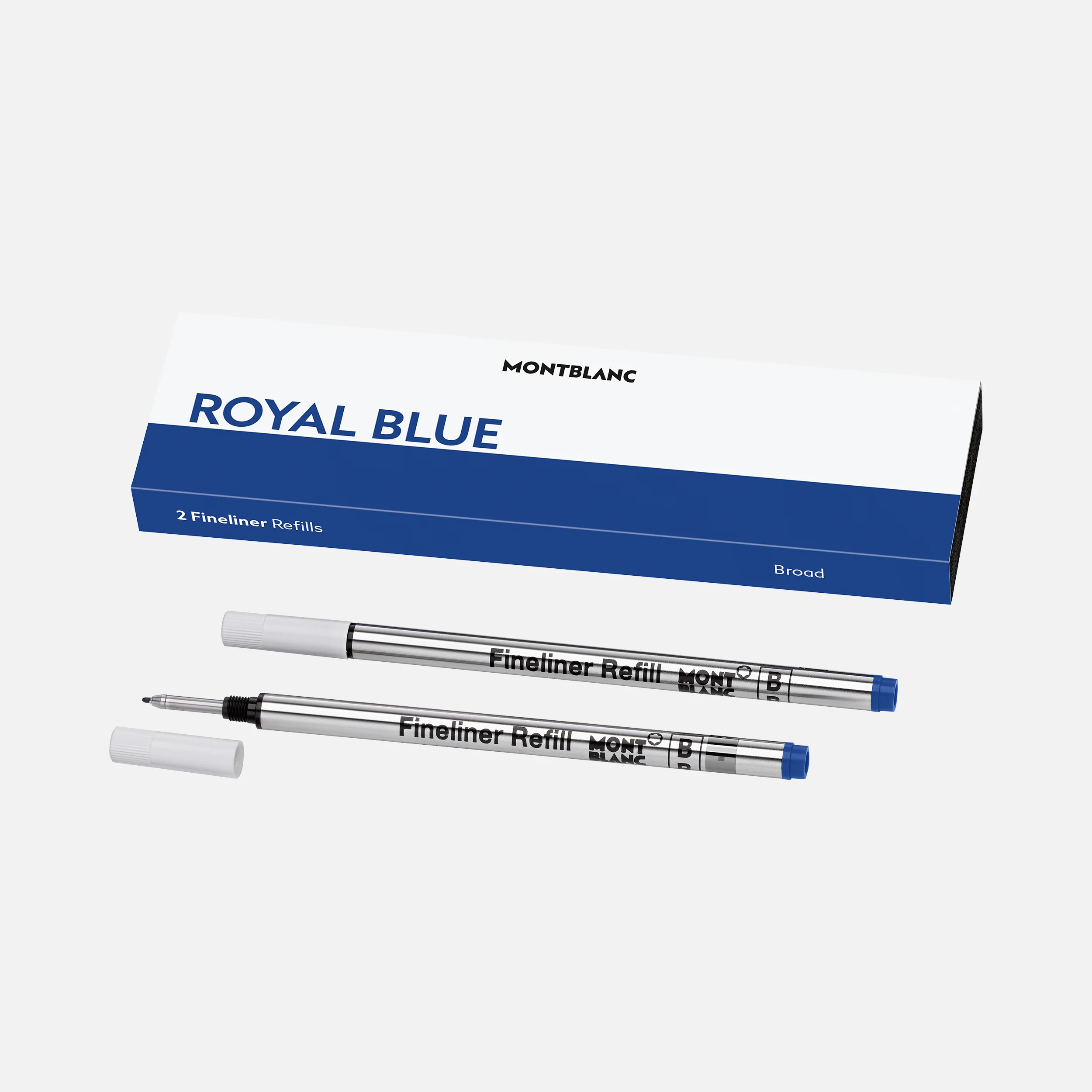 MONT BLANC Feinlinermine B 2ST royal blau - 128249