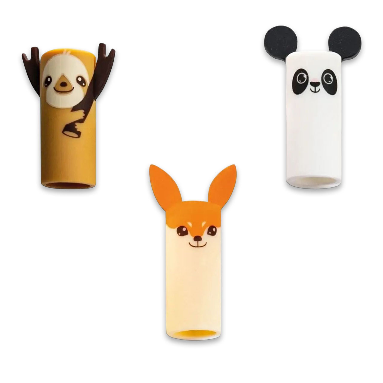 EBERHARD FABER Gelschreiber 3er Set PANDA FUCHS FAULTIER...