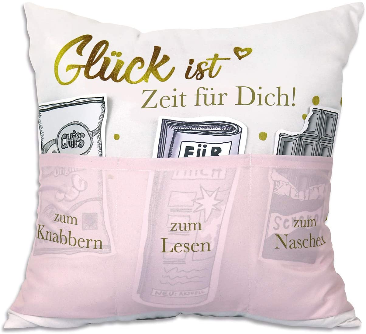 Sofahelden Kissen Gl�ck ist Zeit