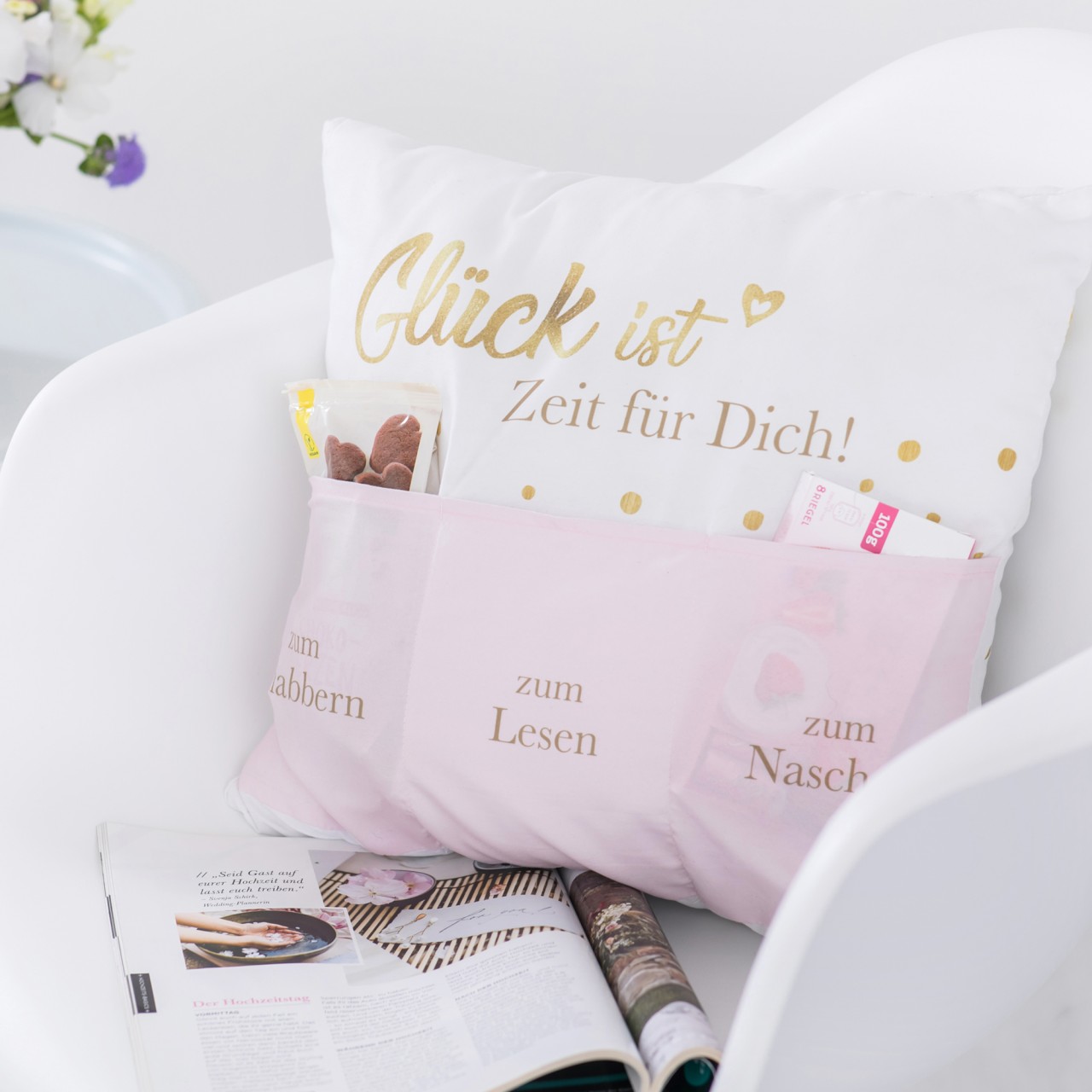 Sofahelden Kissen Gl�ck ist Zeit