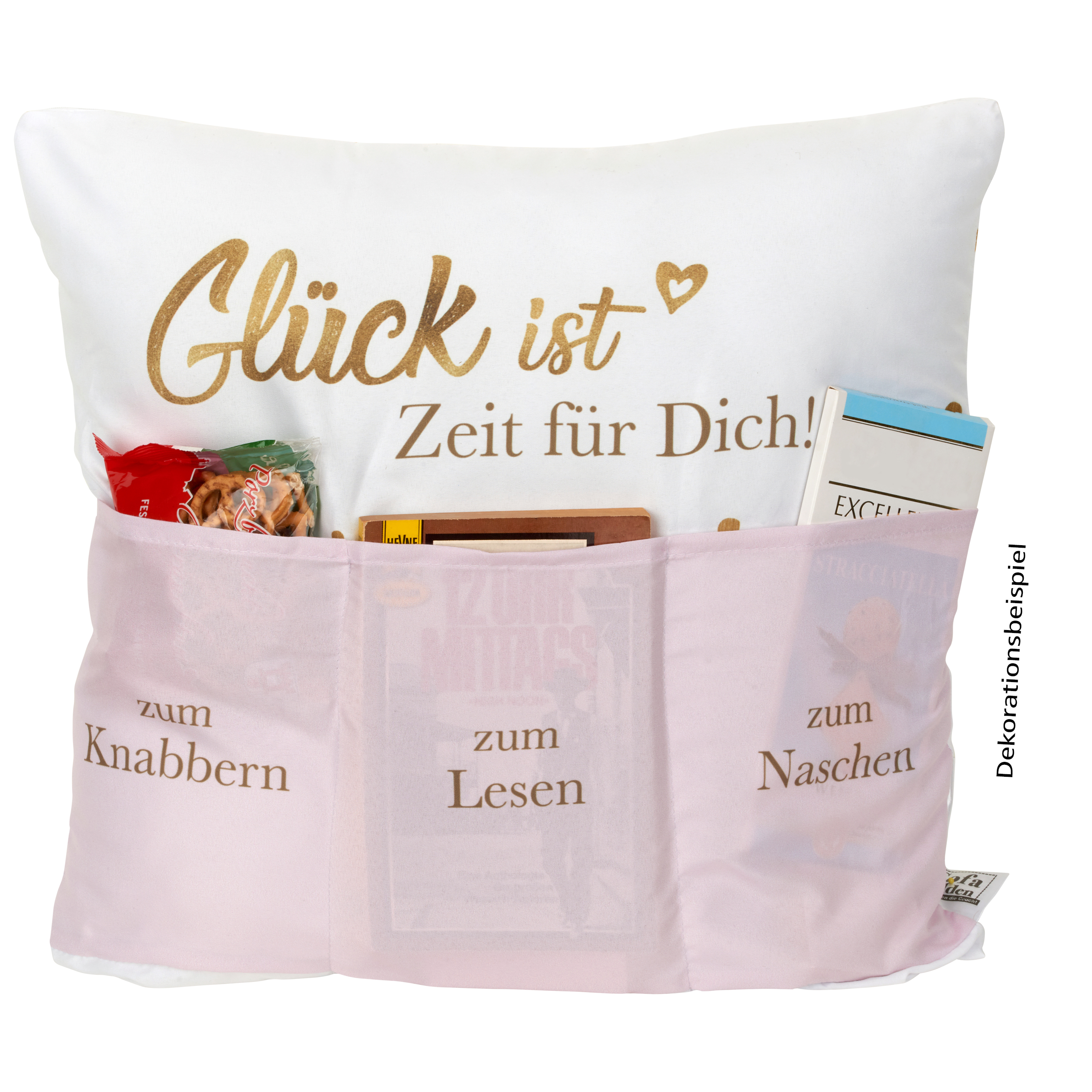 Sofahelden Kissen Gl�ck ist Zeit