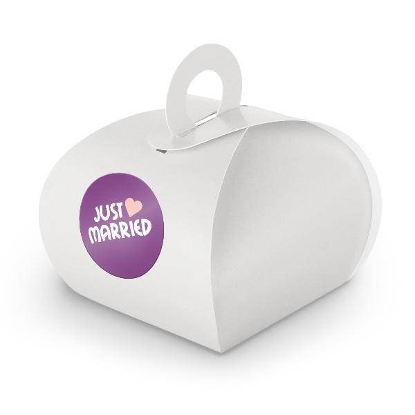 SET JustMarried (Motiv43) 24x Geschenkschachtel mit Grif...