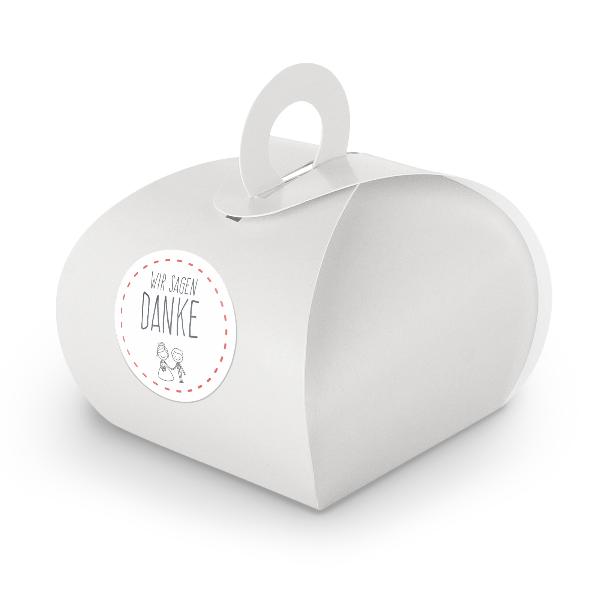 SET Wir sagen Danke (Motiv27) 24x Geschenkschachtel mit ...