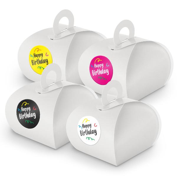 SET Happy Birthday Mix (Motiv39) 24x Geschenkschachtel m...