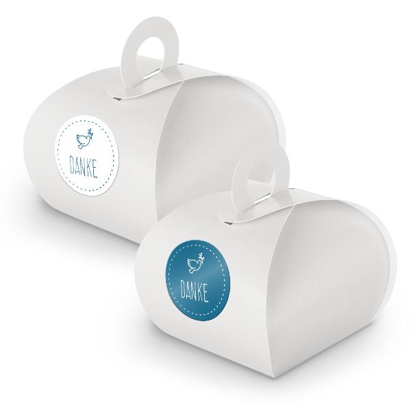 SET Taube Danke (Motiv40) 24x Geschenkschachtel mit Grif...
