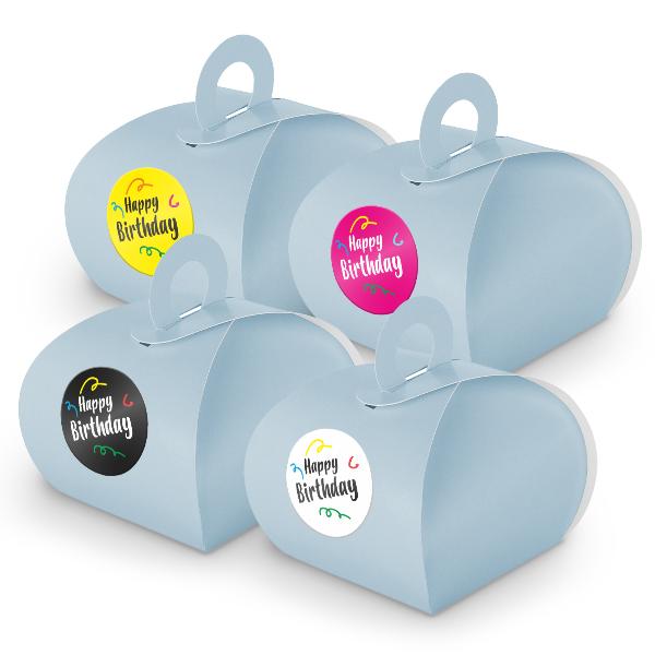 SET Happy Birthday (Motiv 39) 24x Geschenkschachtel mit ...