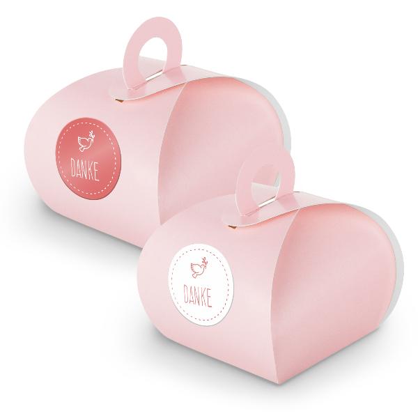 SET Taube Danke (Motiv41) 24x Geschenkschachtel mit Grif...