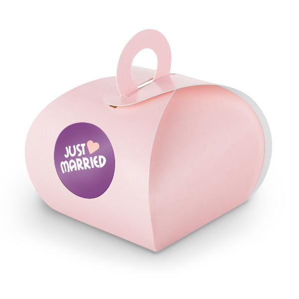SET JustMarried (Motiv43) 24x Geschenkschachtel mit Grif...