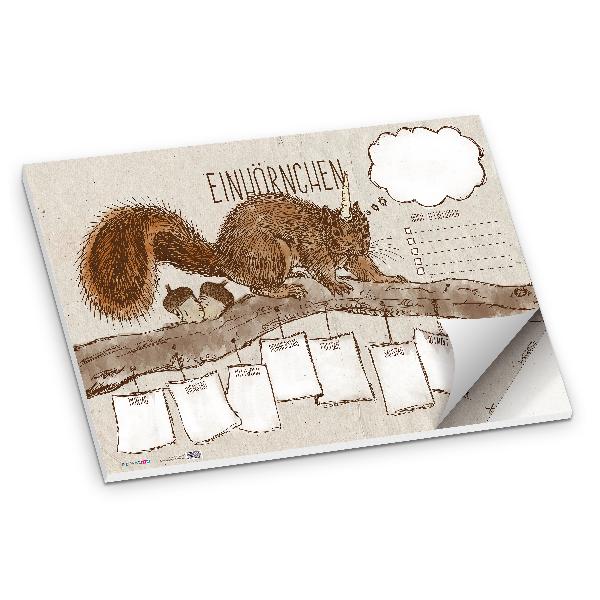 itenga Schreibtischunterlage Einh�rnchen DIN A2 50 Blatt
