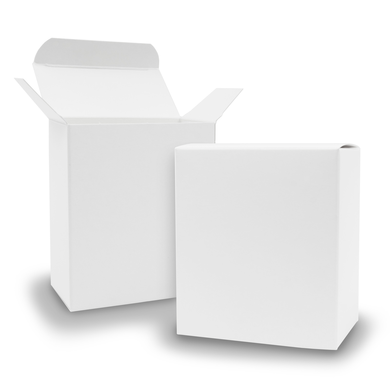 50x itenga Quader Faltschachtel aus Karton 8x4x9cm wei� ...