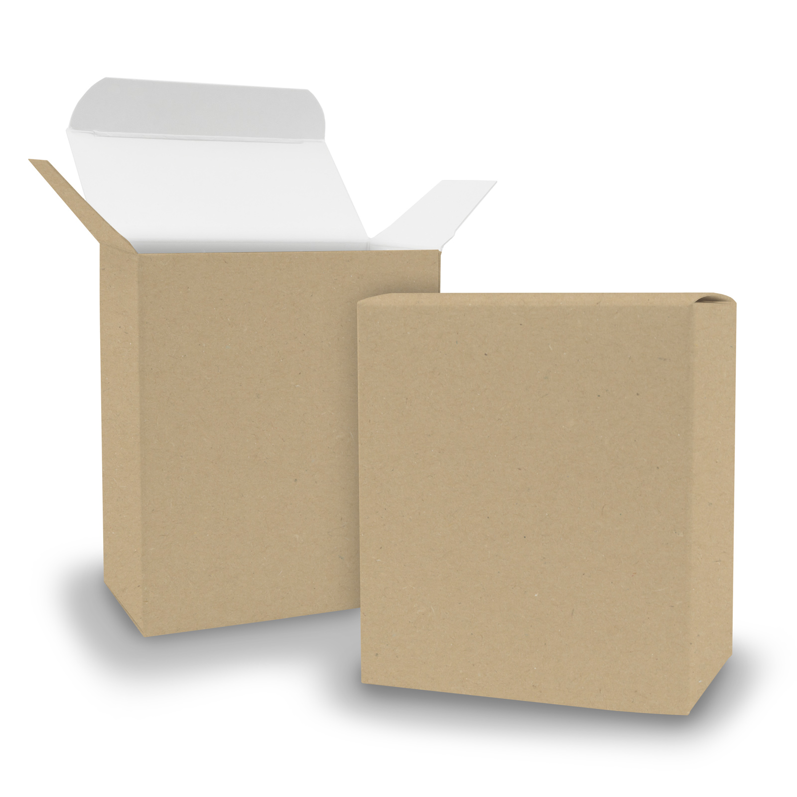 50x itenga Quader Faltschachtel KraftKarton 8x4x9cm au�e...