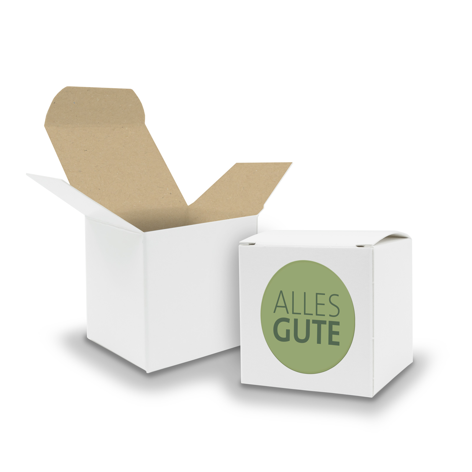 SET Alles GUTE (Motiv20) 24x Faltschachtel W�rfel 6,5cm ...
