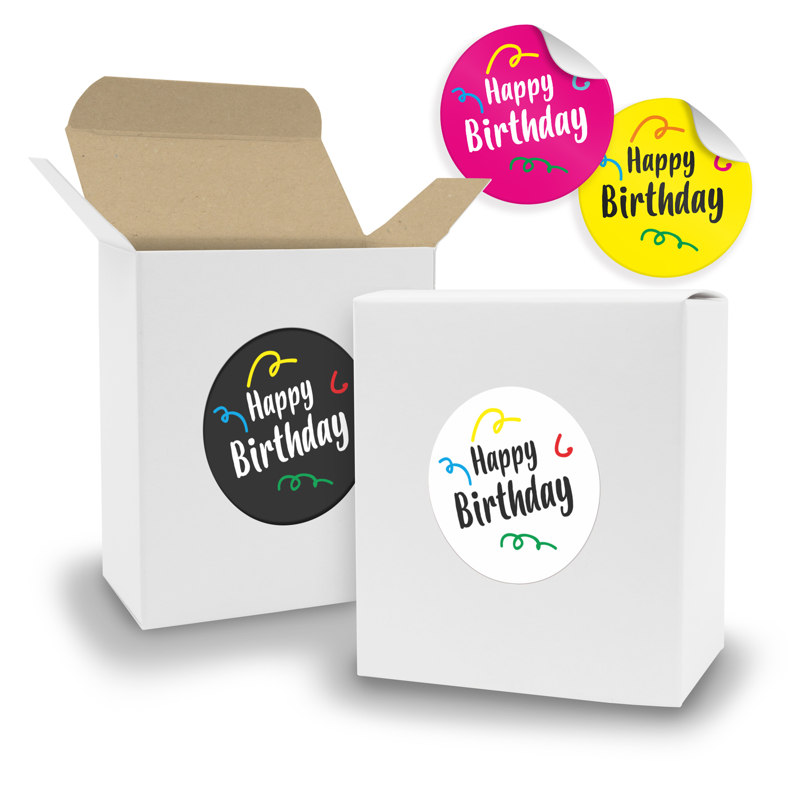 SET Happy Birthday Mix (Motiv39) 24x Faltschachtel Quade...