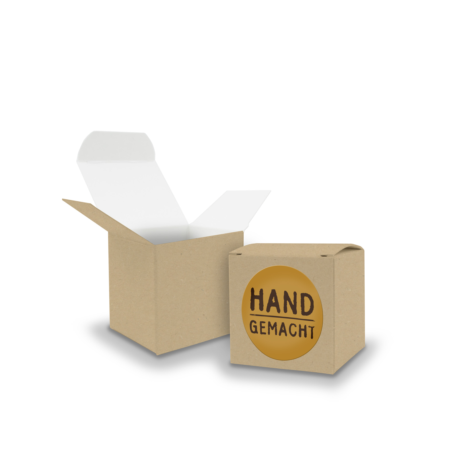SET Handgemacht (Motiv11) 24x Faltschachtel W�rfel 5cm B...