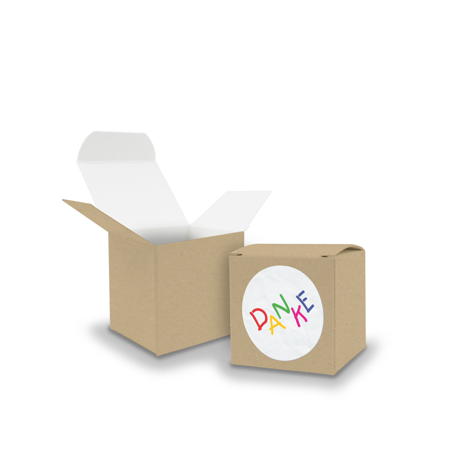 SET DANKE Kids (Motiv28) 24x Faltschachtel W�rfel 5cm BR...