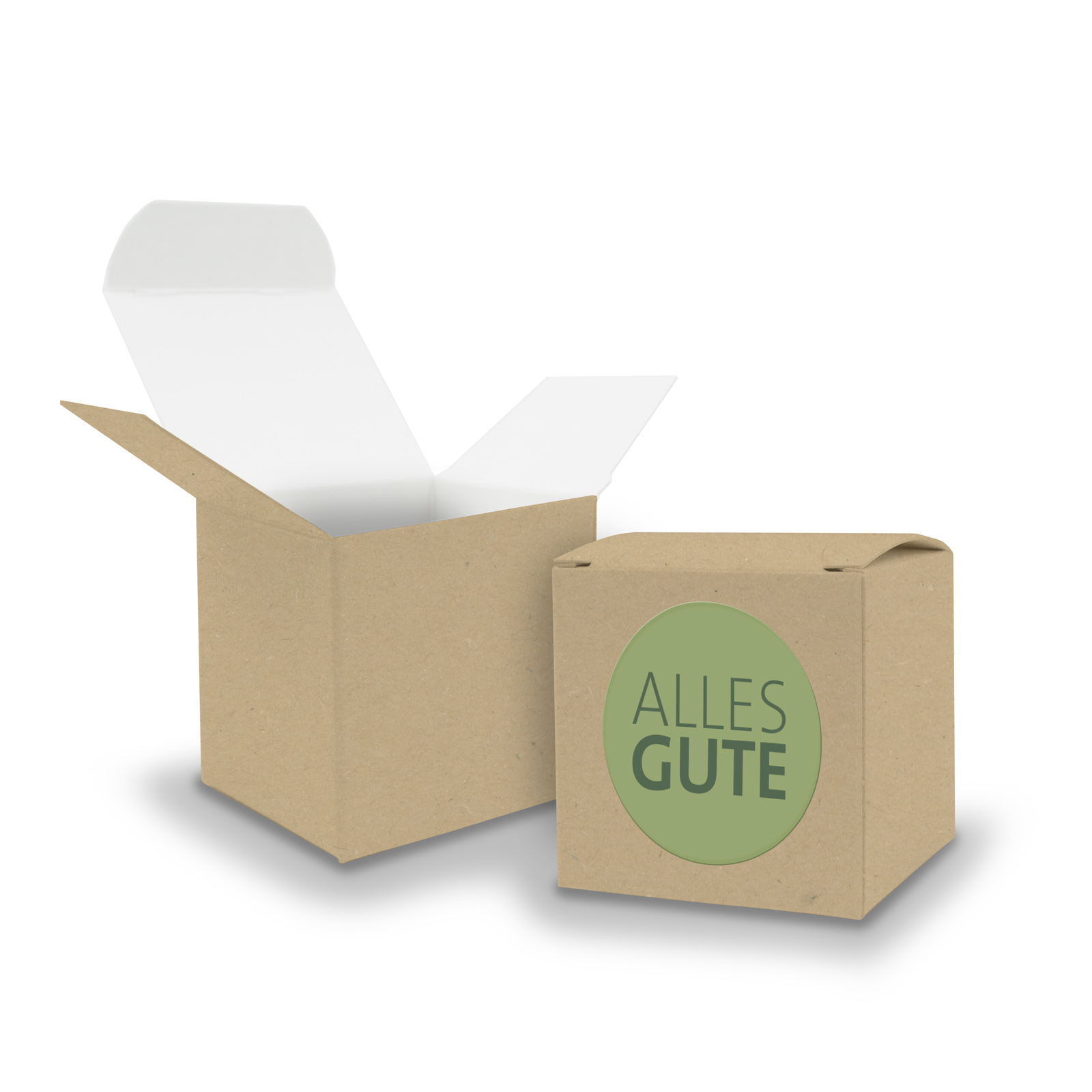 SET Alles GUTE (Motiv20) 24x Faltschachtel W�rfel 6,5cm ...