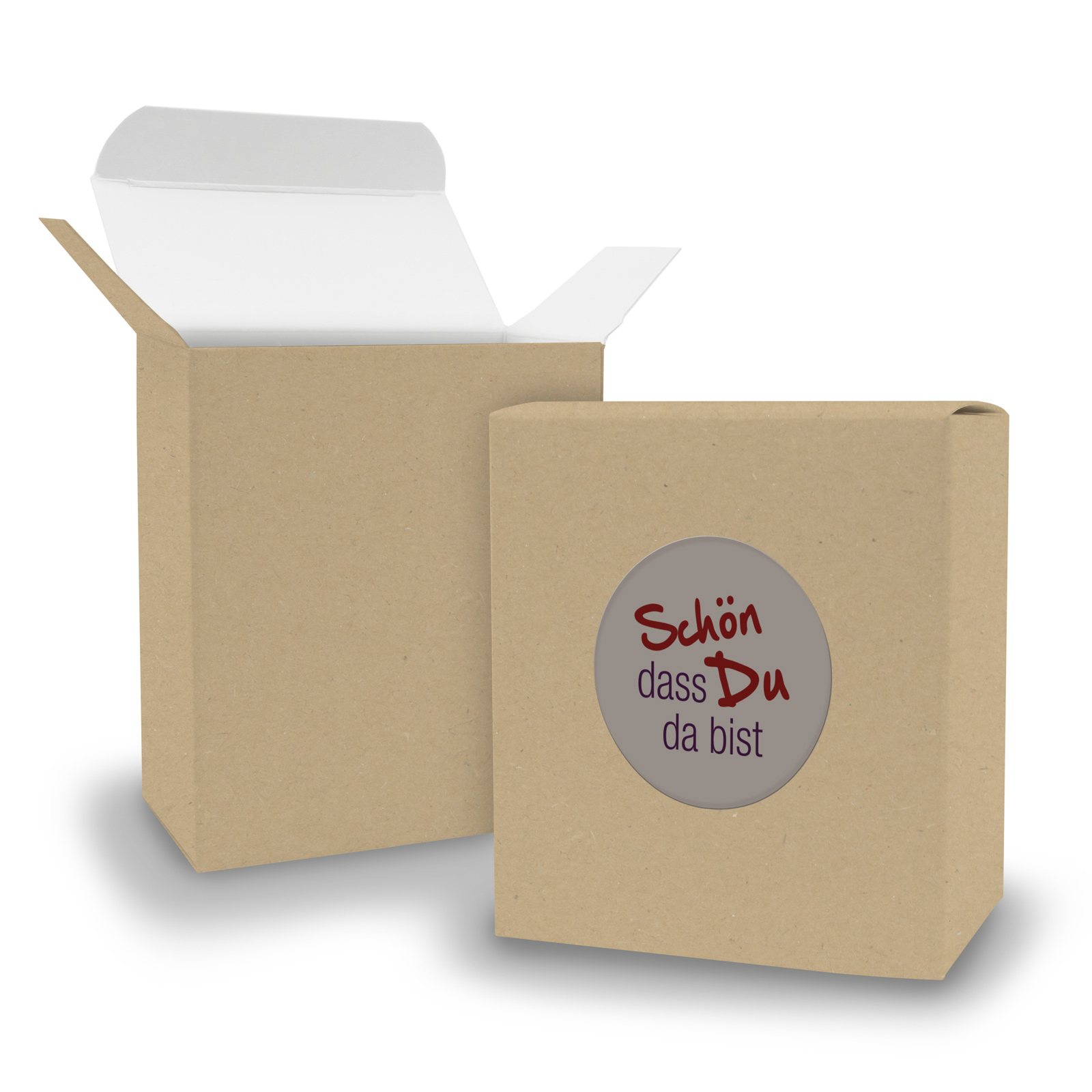 SET Sch�n dass Du da bist (Motiv6) 24xFaltschachtel Quad...