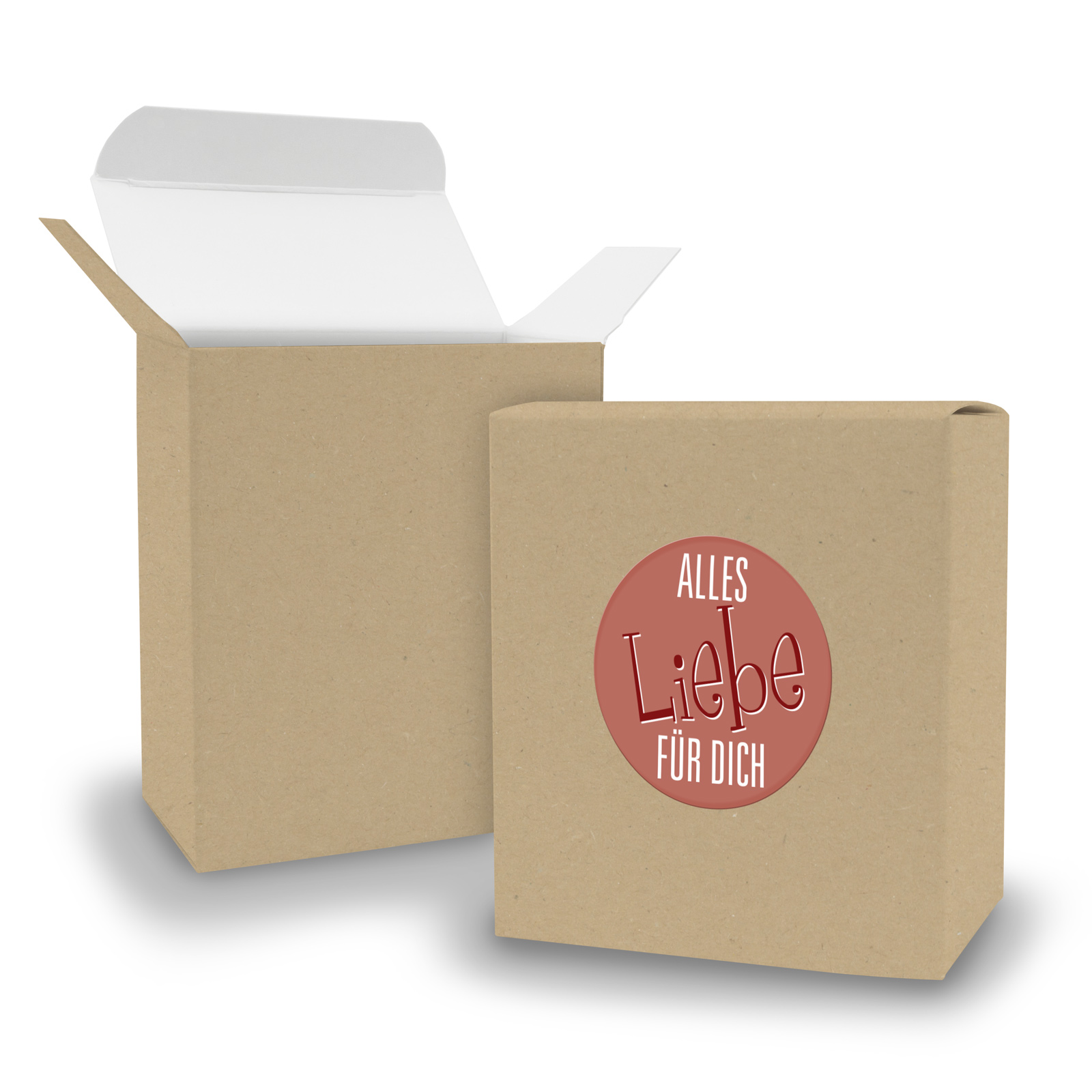 SET Alles Liebe f�r Dich (Motiv18) 24xFaltschachtel Quad...