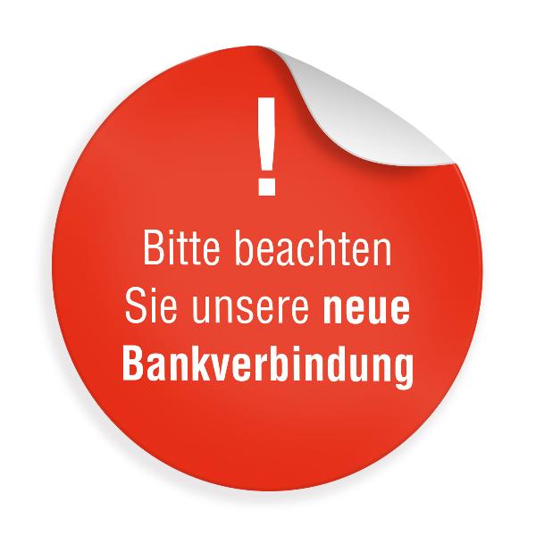 24 x itenga Sticker Hinweis Bankverbindung (Motiv 46)
