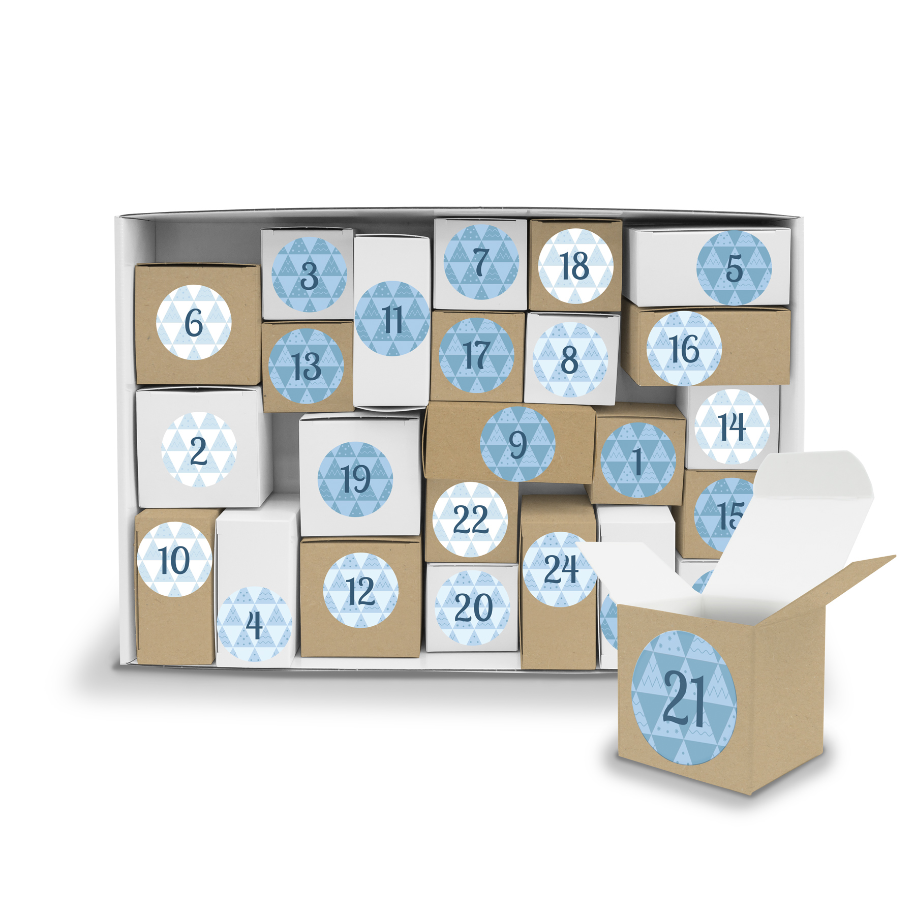Adventskalender Komplettset zum F�llen und Aufstellen +...