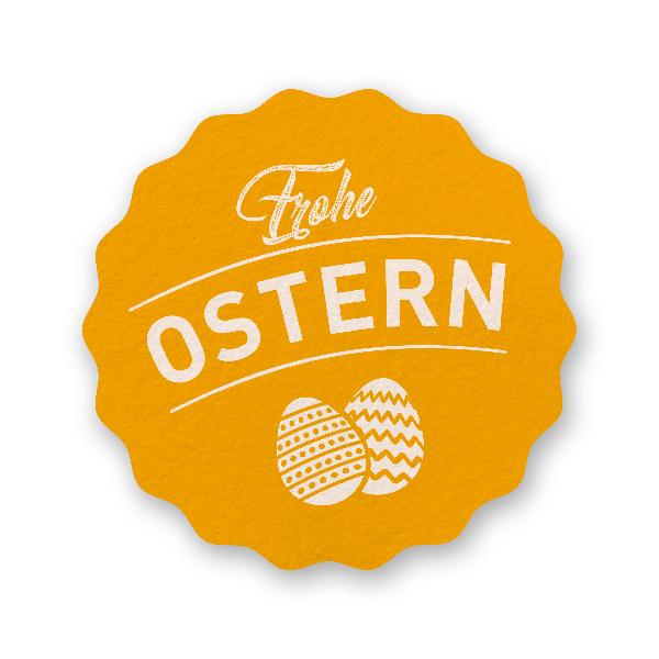 Itenga Sticker 10 x Frohe Ostern gelb