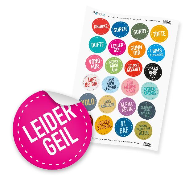 24 x itenga Sticker �Jugend Spr�che Mix� (Motiv 84)
