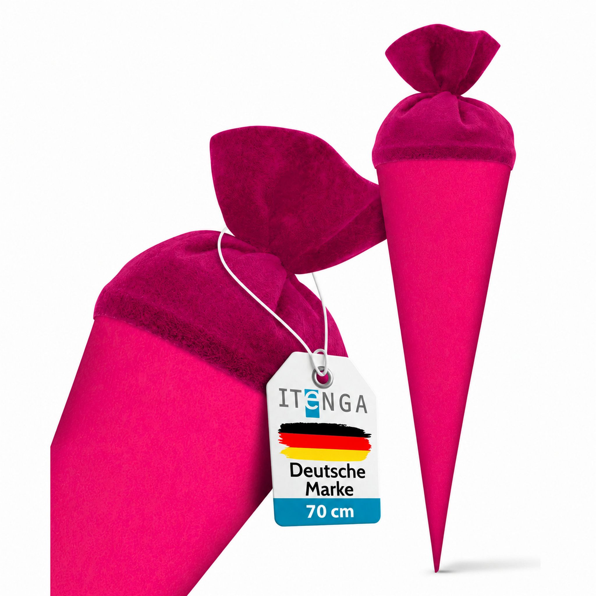 itenga Bastelschult�te 70cm rund mit Filzverschluss PINK