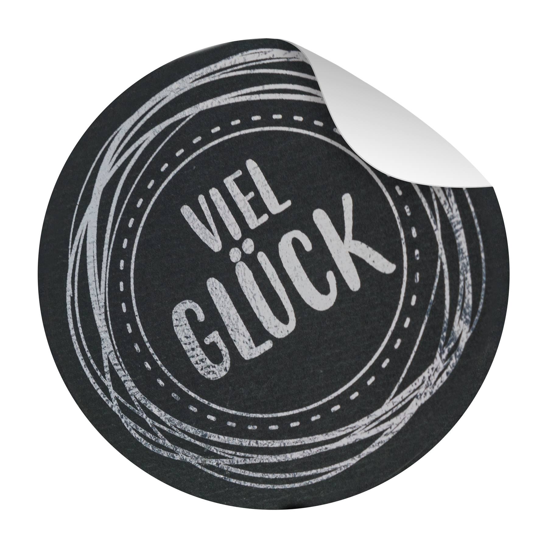 itenga Sticker 10 x Viel Gl�ck exklusiv mit SilberFolier...