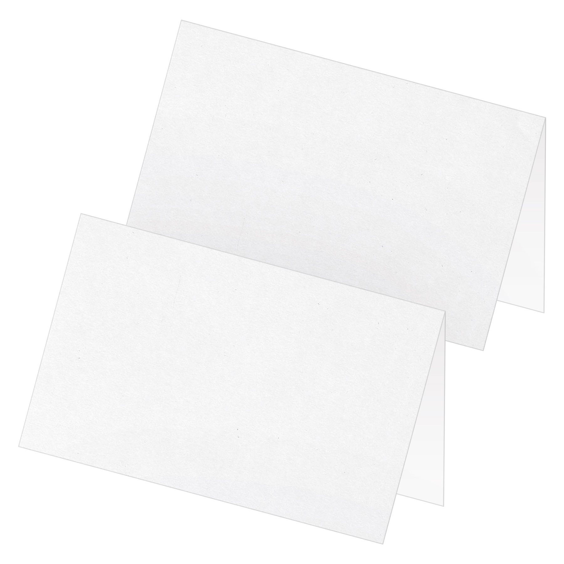 itenga 24x Tischkarte Platzkarte schlicht wei� mit Papie...