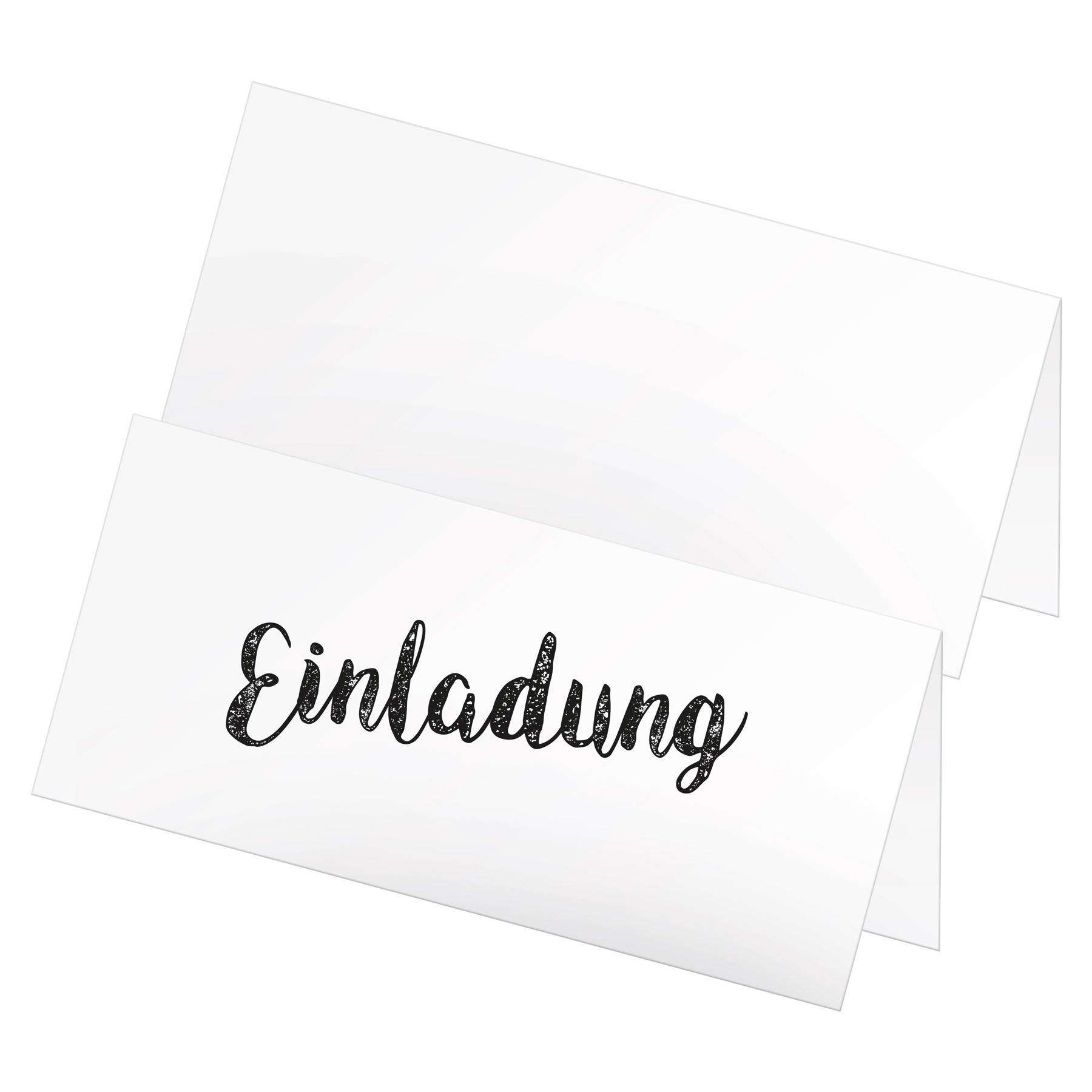 itenga 12x Klappkarte Einladung DIN Lang (21,0 x 9,9 cm)...