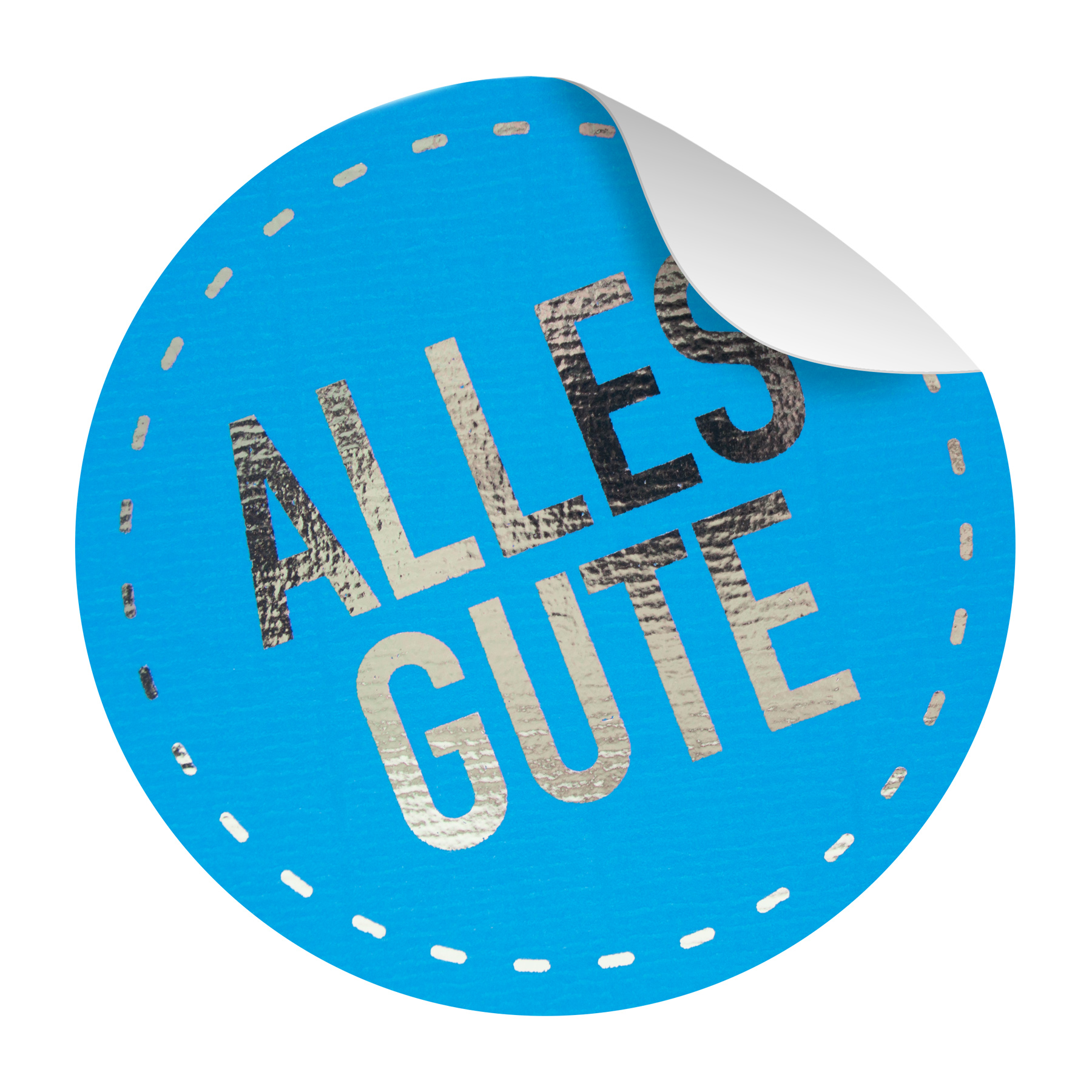 itenga Sticker 10x Alles Gute exklusiv mit Silberfolie G...