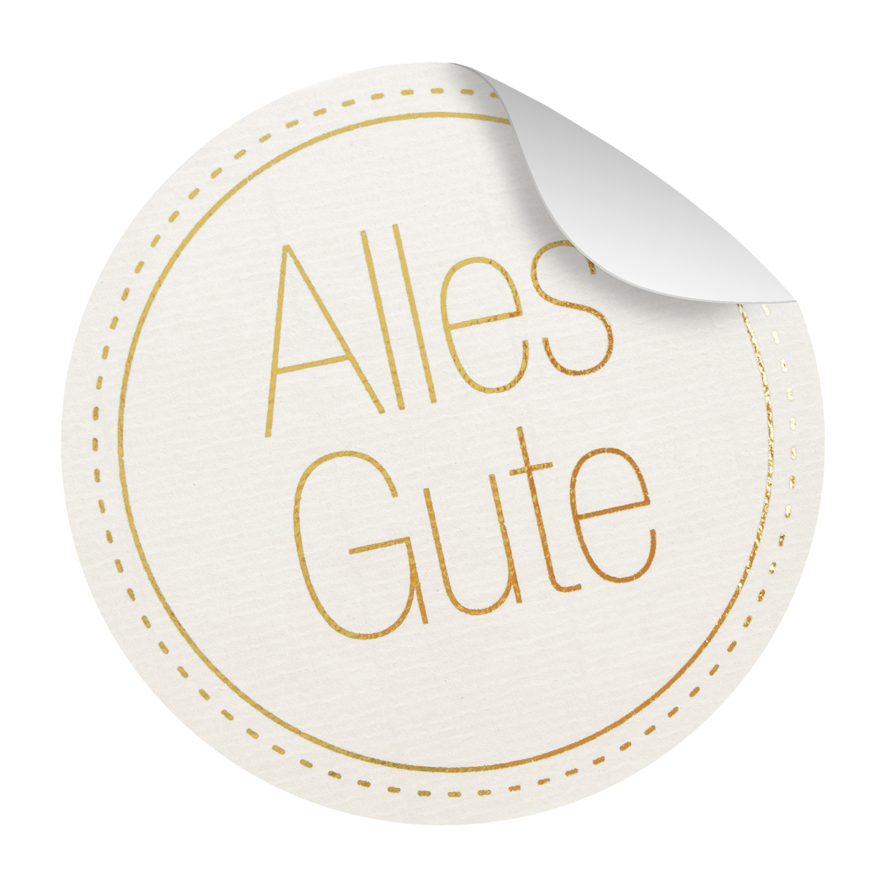 itenga Sticker 10x Alles Gute exklusiv mit Goldfolie Gro...