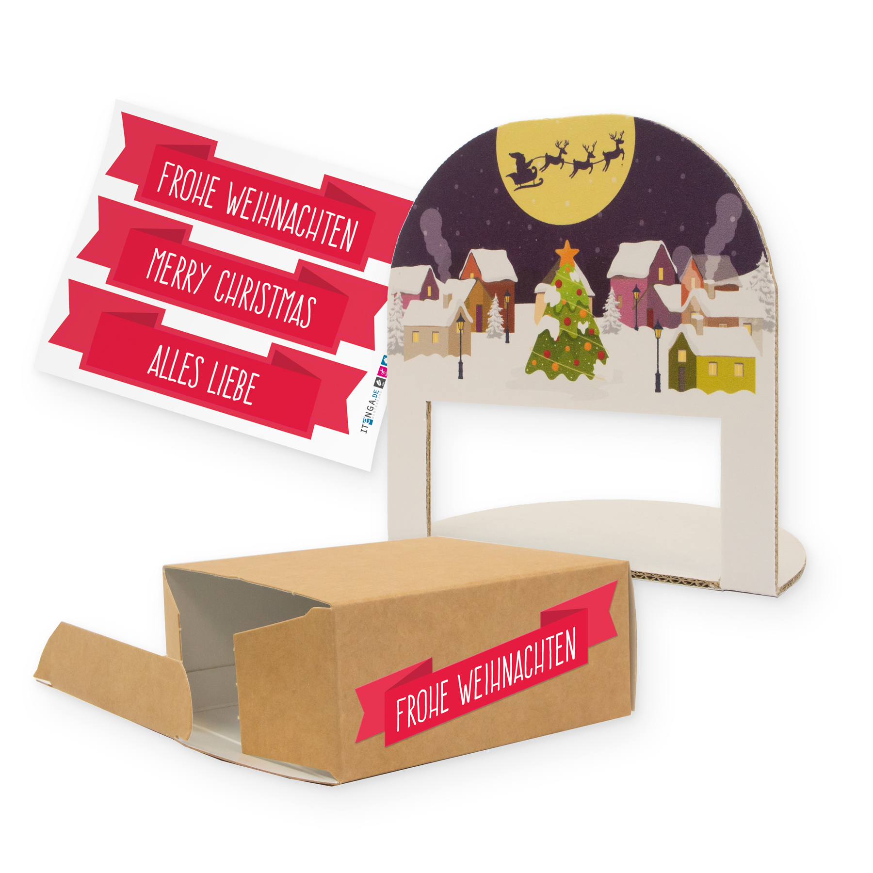 itenga Geschenkverpackung Dorf (Motiv 33)