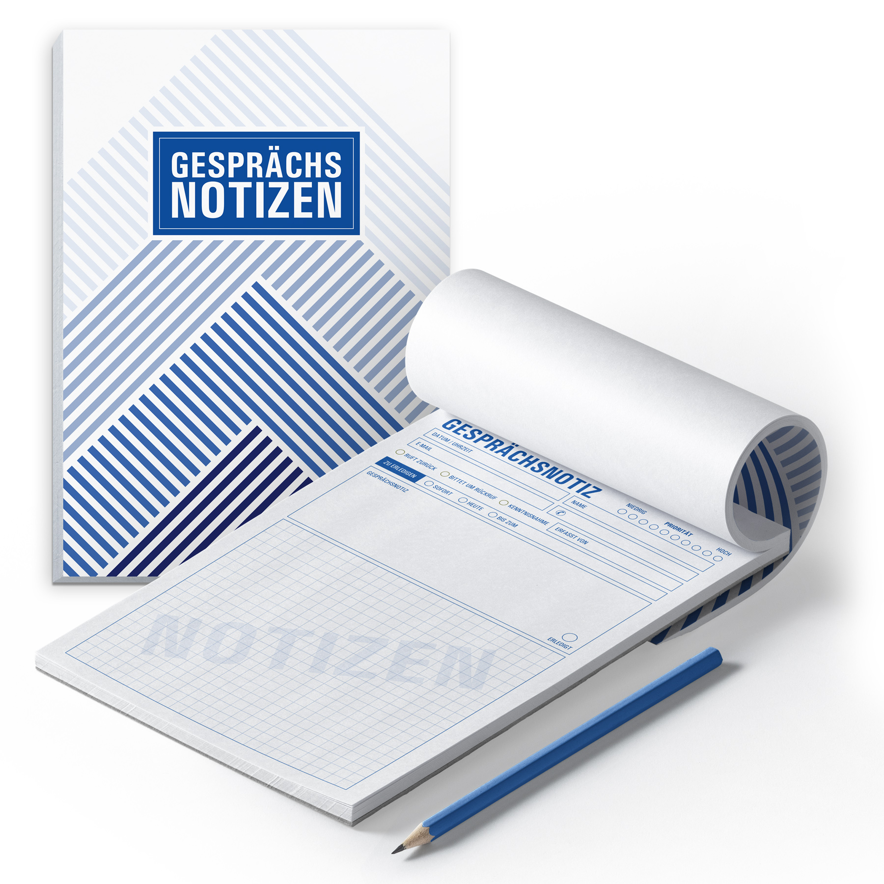 itenga 2x Notizblock Gespr�chsnotizen DIN A5 50 Blatt