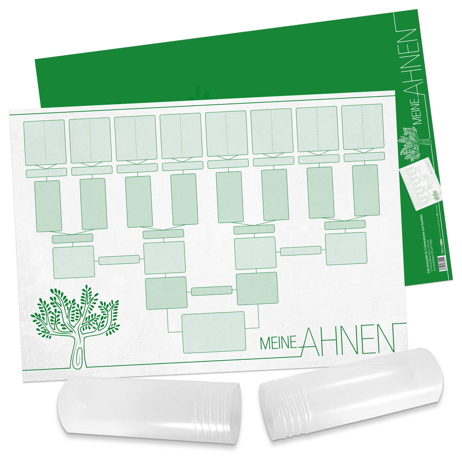 itenga Ahnentafel "Meine Ahnen" 5 Generationen DIN A2 25...