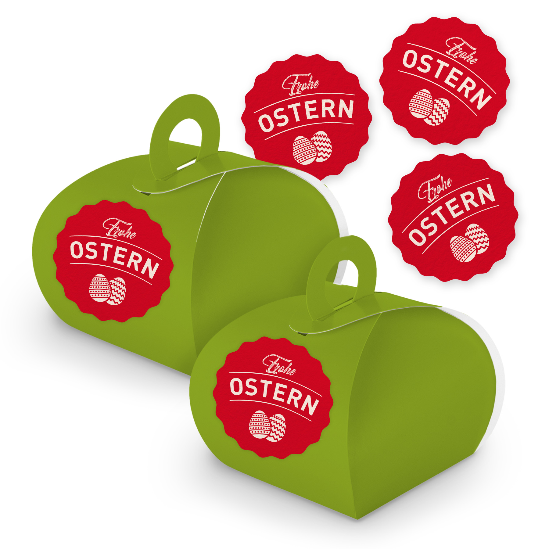 itenga SET Frohe Ostern 10x Geschenkschachtel mit Griff ...