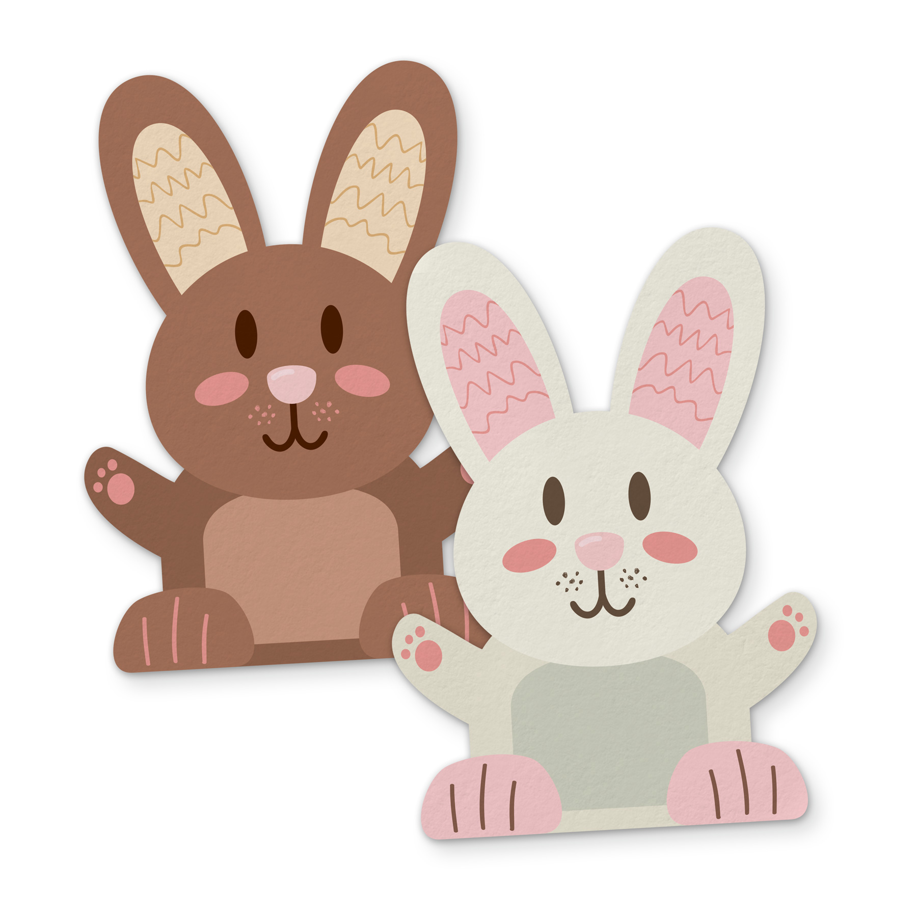 Itenga Sticker 10 x Hasenbande Osterhasen 10 x 14 cm