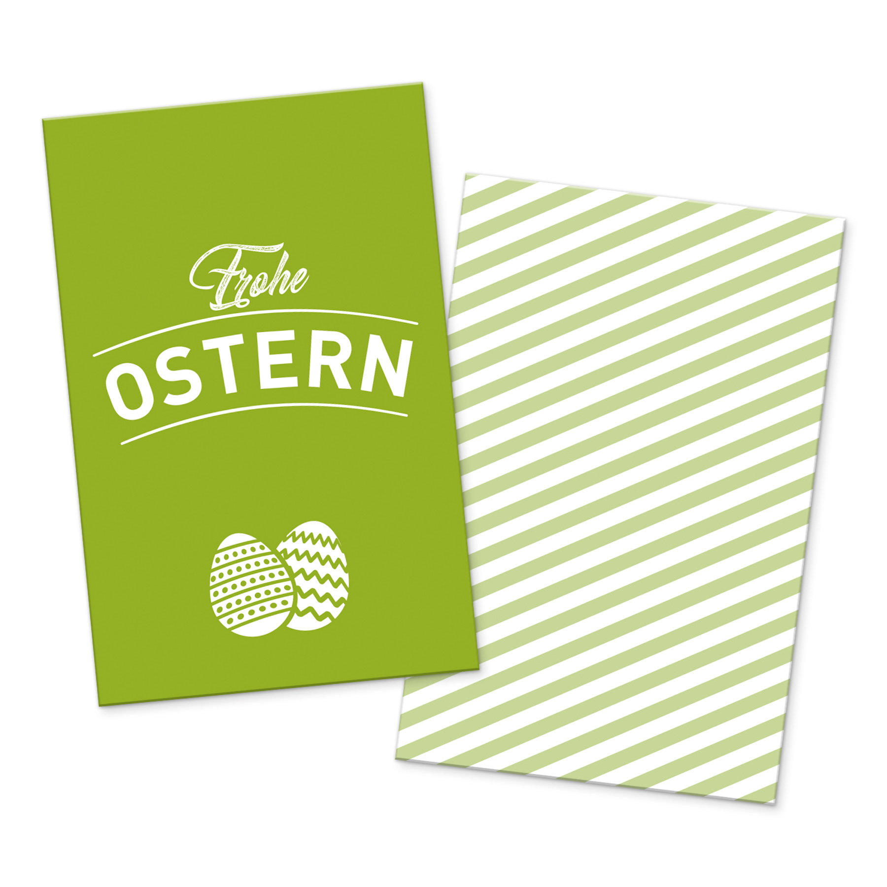 itenga 10x Geschenkkarte Frohe Ostern grn in Visitenk...