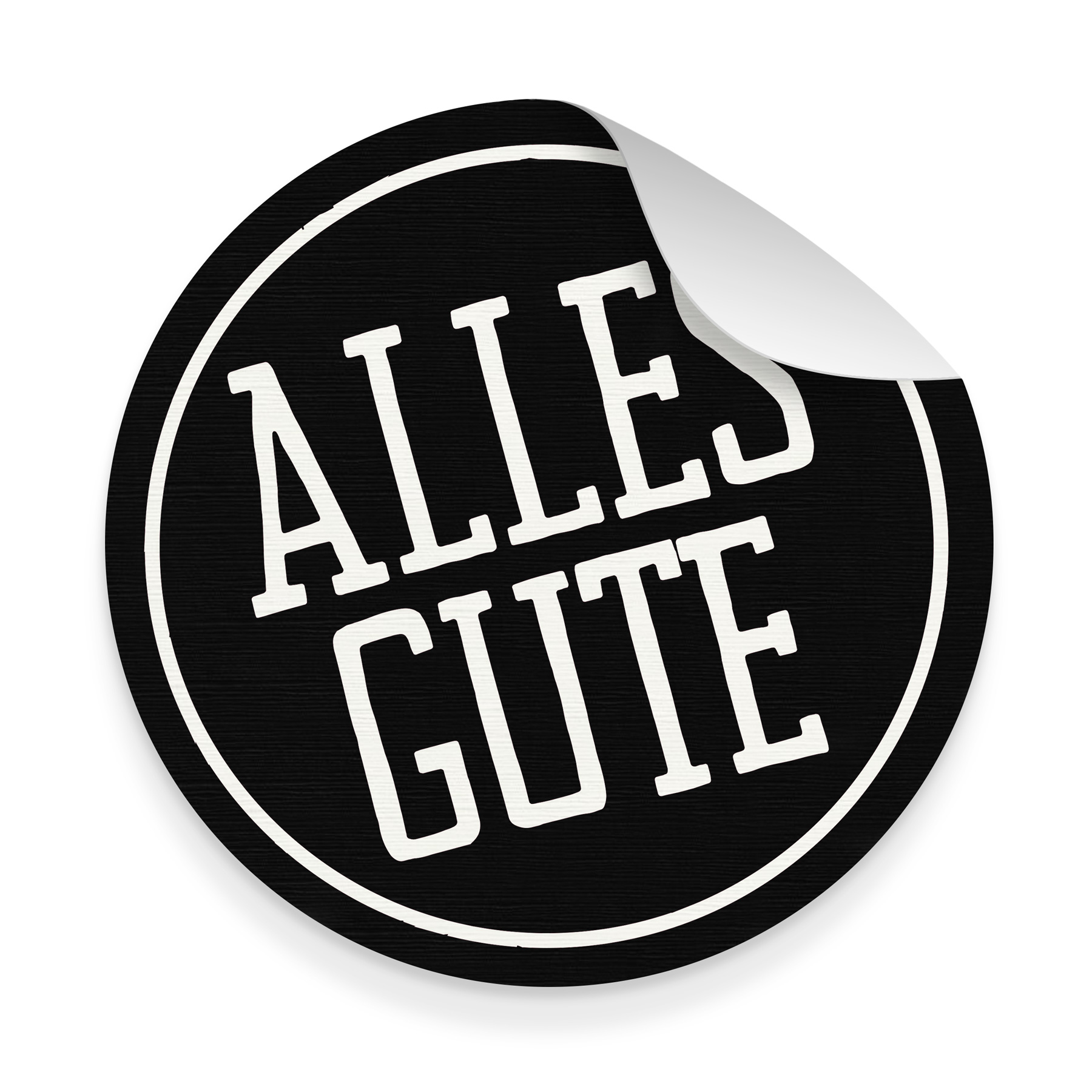 itenga 10x Aufkleber Sticker ALLES GUTE Schwarz Wei 9,5...